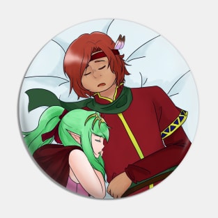 Fire Emblem Tiki and Zane Sleeping Pin