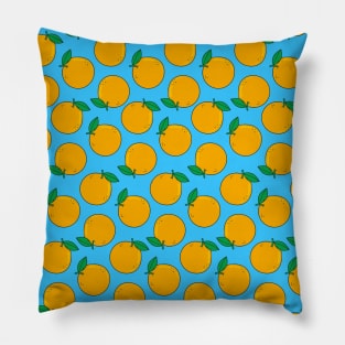 Orange Texture Pattern Pillow