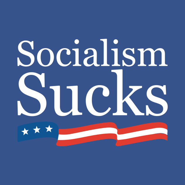 Disover Socialism Sucks - Trump 2020 - T-Shirt