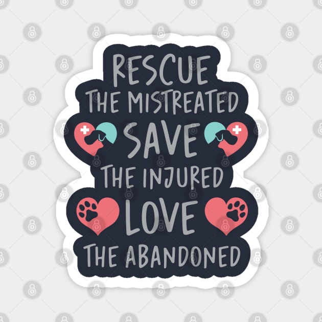 Pet Rescue Volunteers Magnet by storyofluke