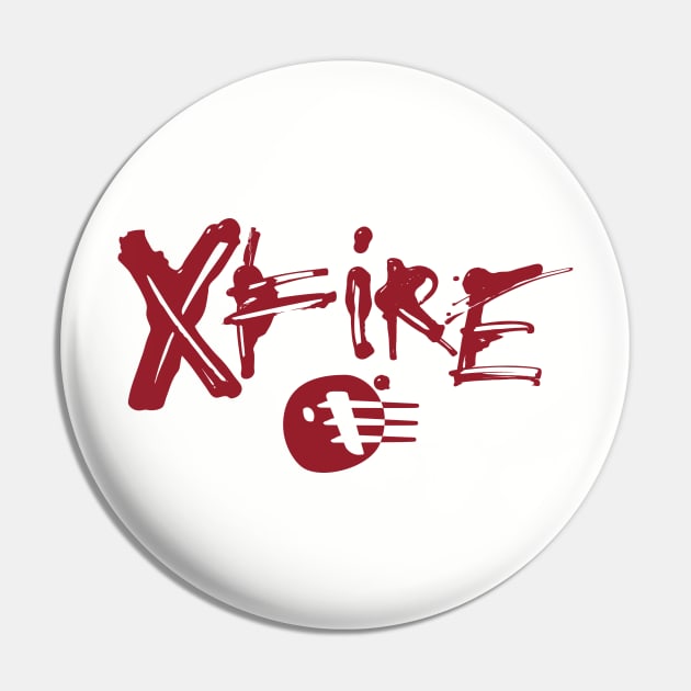 Xfire Graffiti Graphic Pin by silvercloud