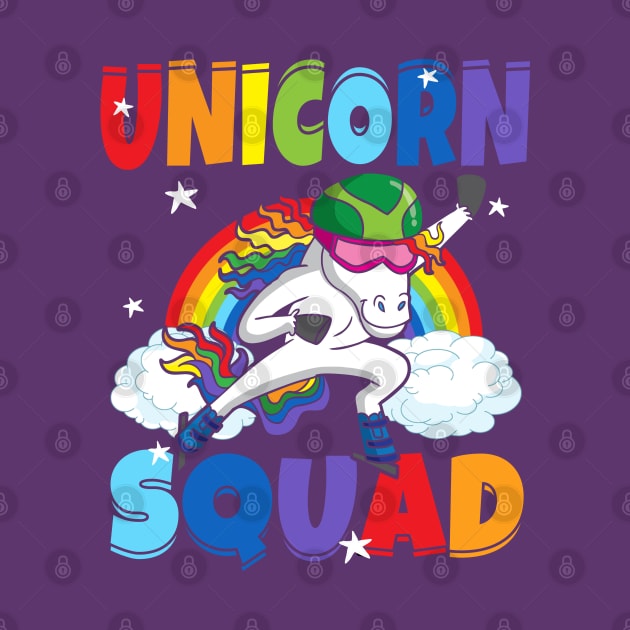 Unicorn Squad Speed Skate Ice Skater Winter Sports by E