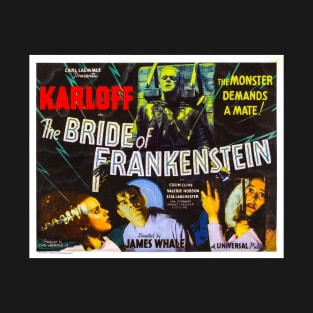 boris karloff bride of frankenstien T-Shirt