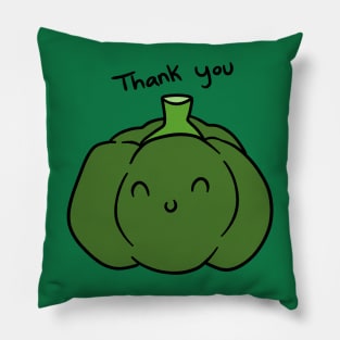 Thank You Green Bell Pepper Pillow