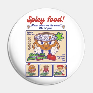 Spicy food Pin