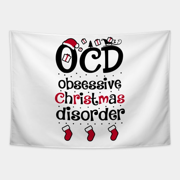 O.C.D. Obsessive Christmas Disorder. Tapestry by KsuAnn