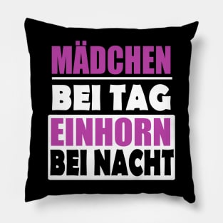 Einhorn Mädchen Geschenk lustiger Spruch Frauen Pillow