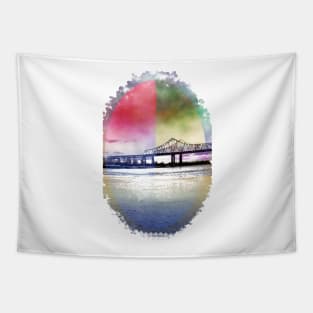 Crescent City Connection Bridge Tapestry