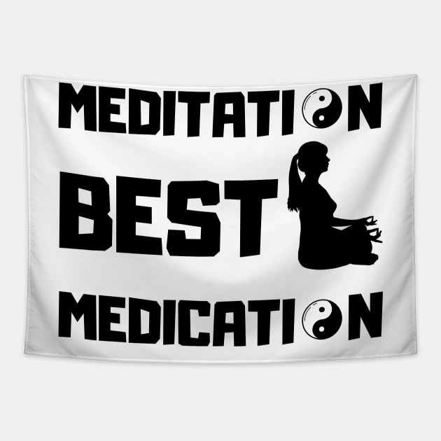 MEDITATION BEST MEDICATION Tapestry by Catchy Phase