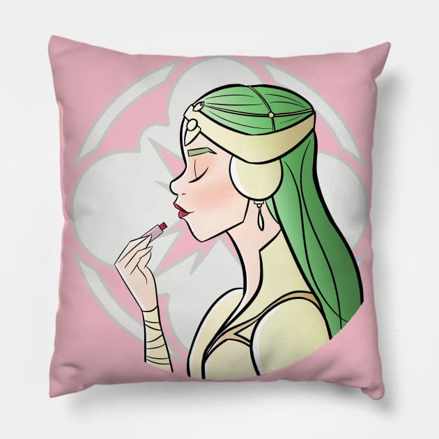 Lipstick Daughter Pillow by Lipstick and Lightsabers