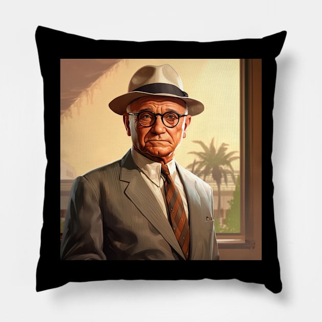 Harry S. Truman Pillow by ComicsFactory