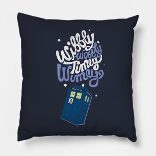 Wibbly Wobbly Timey Wimey Pillow