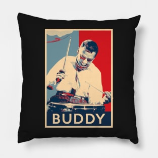 Buddy Rich Hope Poster - Greats of Jazz Music History Pillow