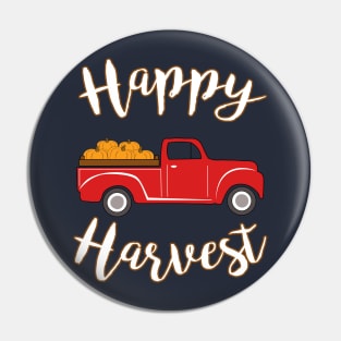 Happy Harvest Fall Country Pumpkin Pin