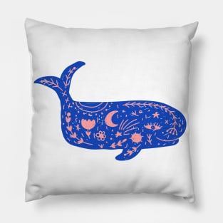 blue whale Pillow