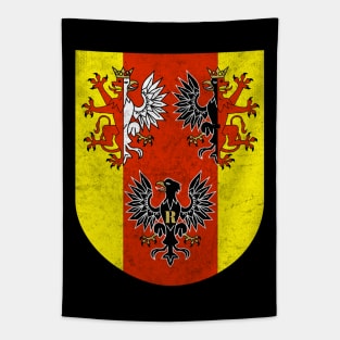 Łódź Voivodeship / Polish Eagle Regional Flag Design Tapestry