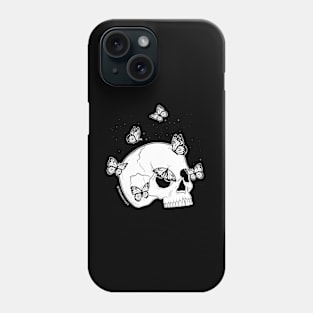 Skull and Butterflies Phone Case