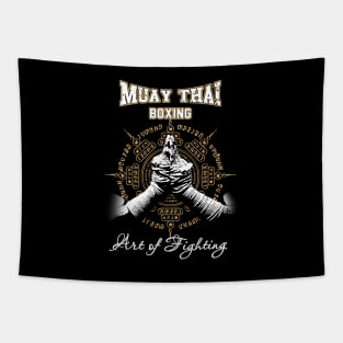 Muay-Thai Boxing Art of Fighting Tapestry