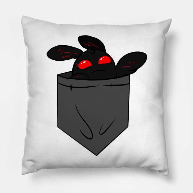 Pocket Cryptid: Mothman Pillow by Bluejayluvsall