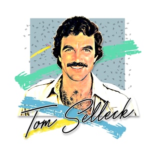 Tom Selleck 80s Aesthetic Design T-Shirt