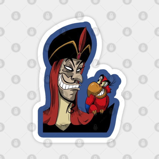 Jafar and Iago - Jafar Aladdin - Magnet