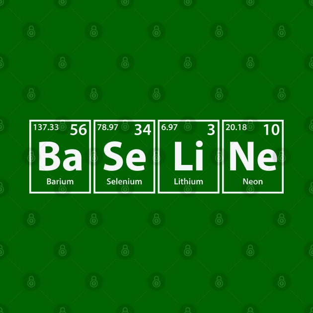 Baseline (Ba-Se-Li-Ne) Periodic Elements Spelling by cerebrands