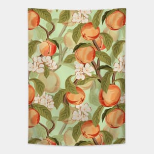 Peach Pattern Art Tapestry