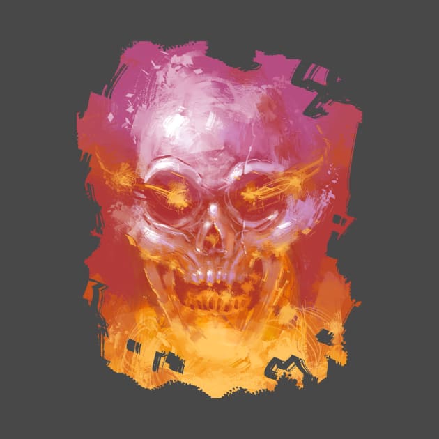 Bursting Skull by Hutchew