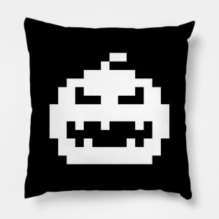 Halloween pumpkin pixel art Pillow