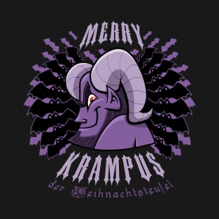 Merry Krampus BAT Wreath T-Shirt