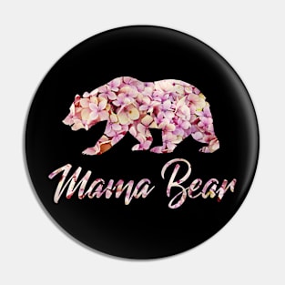 Mama Bear Mother's Day Mother Mom Flowers Gift bab Pin