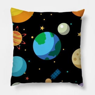 Solar System Outer Space T-shirts Astronaut Camp Explorer Pillow