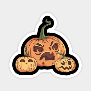 Halloween pumpkins family Magnet