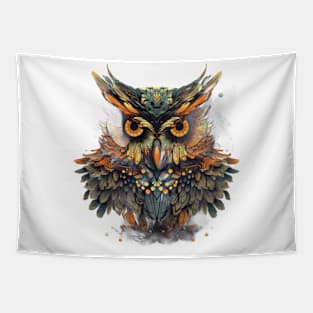 patrick day vibe owl Tapestry