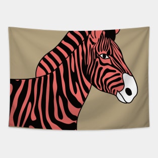 Pink zebra Tapestry