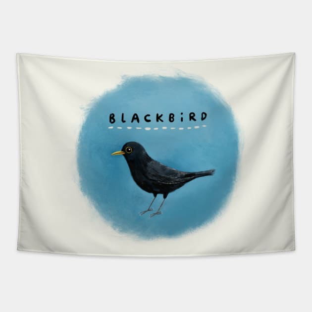 Blackbird Tapestry by Sophie Corrigan