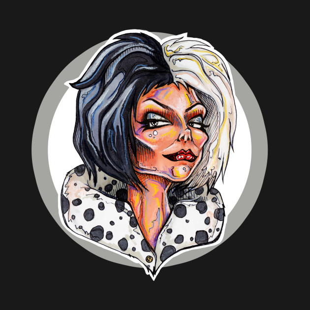 Cruella DeVille - 101 Dalmations - Long Sleeve T-Shirt | TeePublic