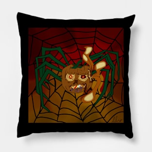 Spider pumpkin Pillow