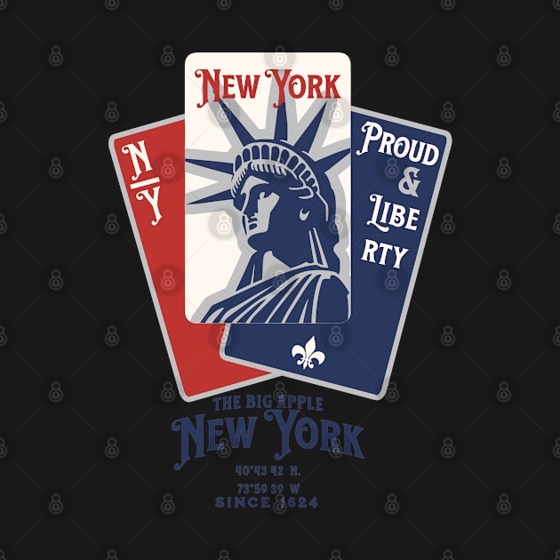 New york playing cards graphic. by unremarkable