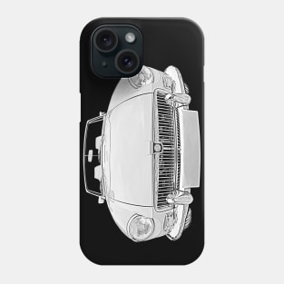 MGB 1970s classic car monochrome Phone Case