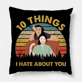 Vintage Retro I Hate About You Pillow