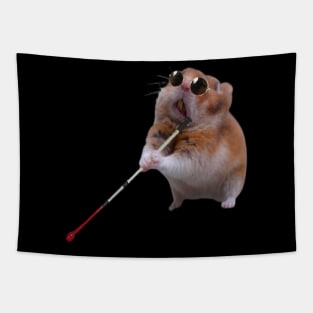 Blind Hamster Meme Tapestry