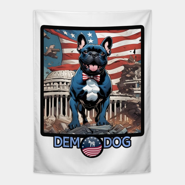 Dogs LoveDems! Tapestry by PalmGallery