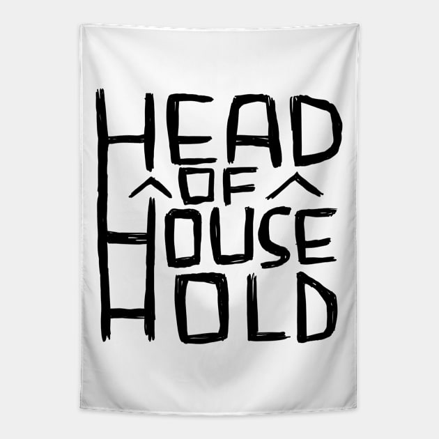 Head of Household Tapestry by badlydrawnbabe