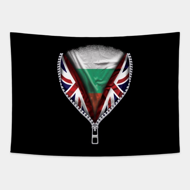 Bulgarian Flag  Bulgaria Flag zipped British Flag - Gift for Bulgarian From Bulgaria Tapestry by Country Flags