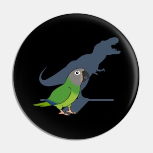 Funny Dusky headed Conure T-rex Pin