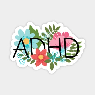 ADHD floral Magnet