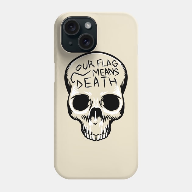 Polite Menace Skull Phone Case by Wozzozz