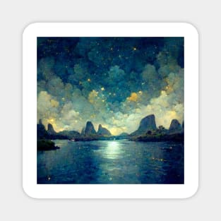 Rio de Janeiro Starry Night Magnet