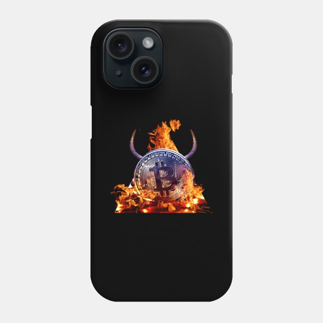 Bitcoin is Satan's preferred currency. Phone Case by Weird Science Pod